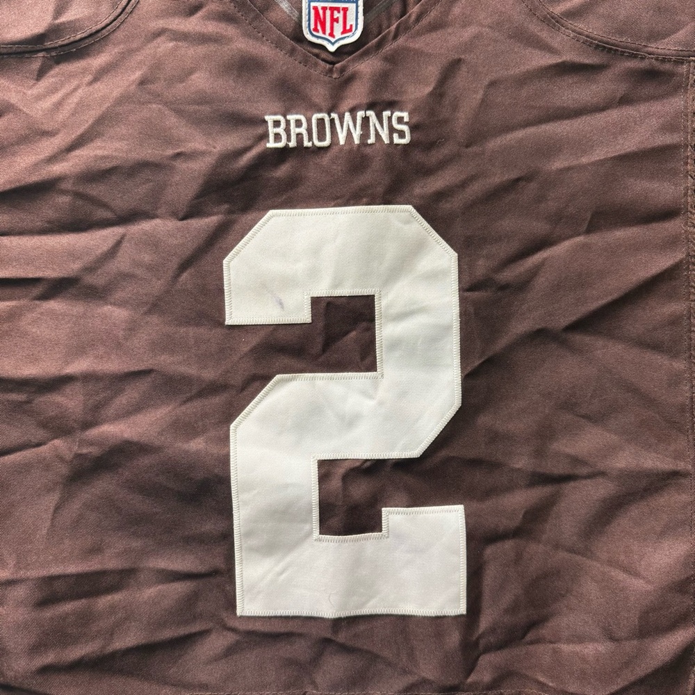 Nike Browns #2 Manziel NFL On Field Jersey Medium Brown - Picture 4 of 13
